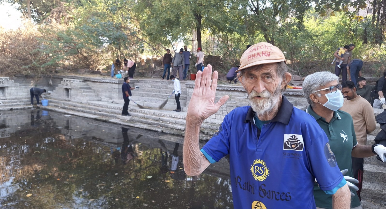 Stepwell cleanup activity